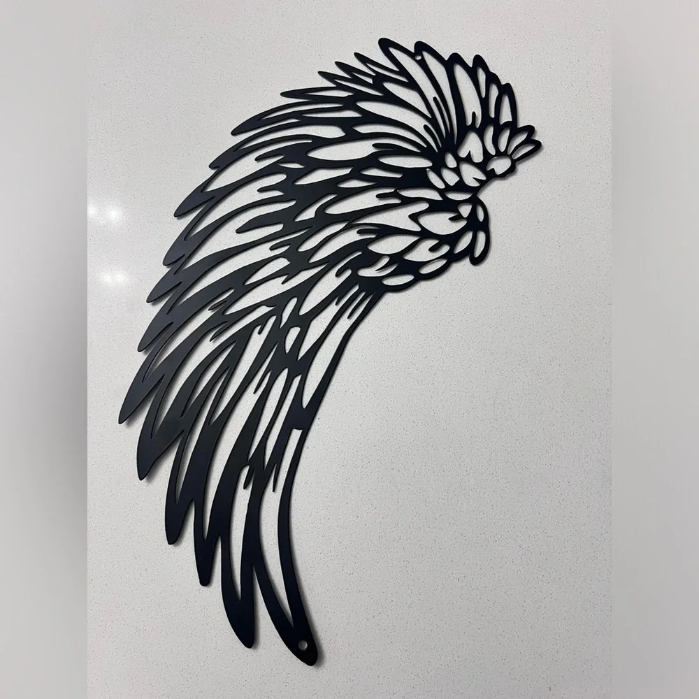 Metal Angel Wings Black Wall Hanging‎ Art Decoration